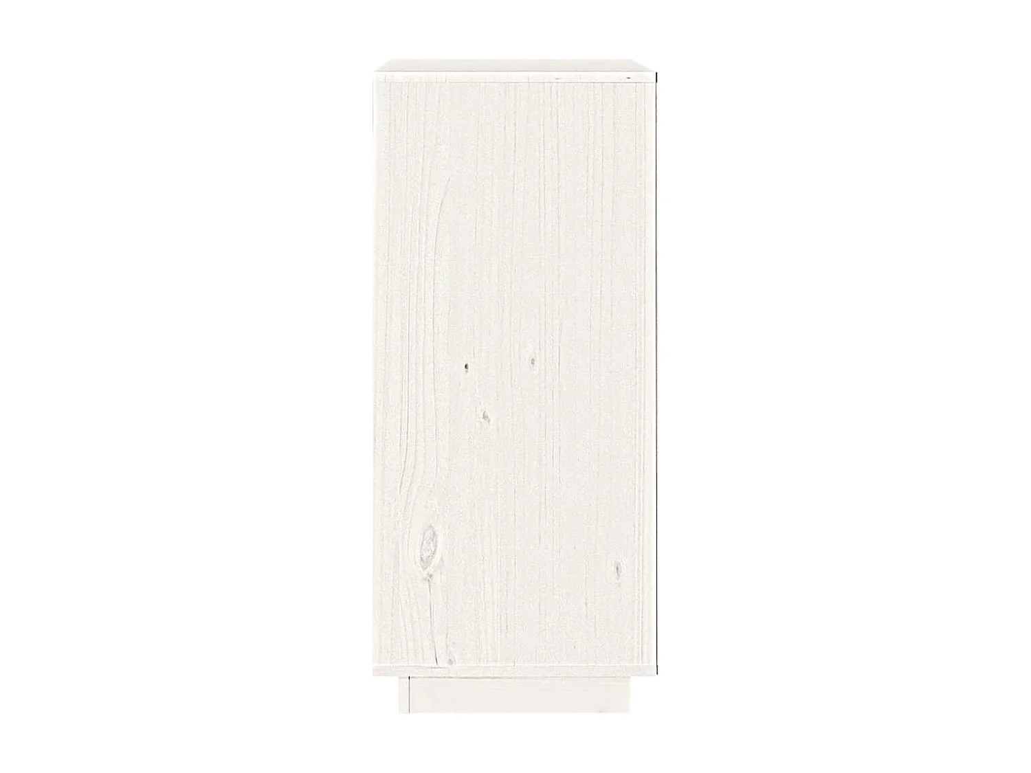 Buffet Blanc 38x35x80 cm Bois massif de pin