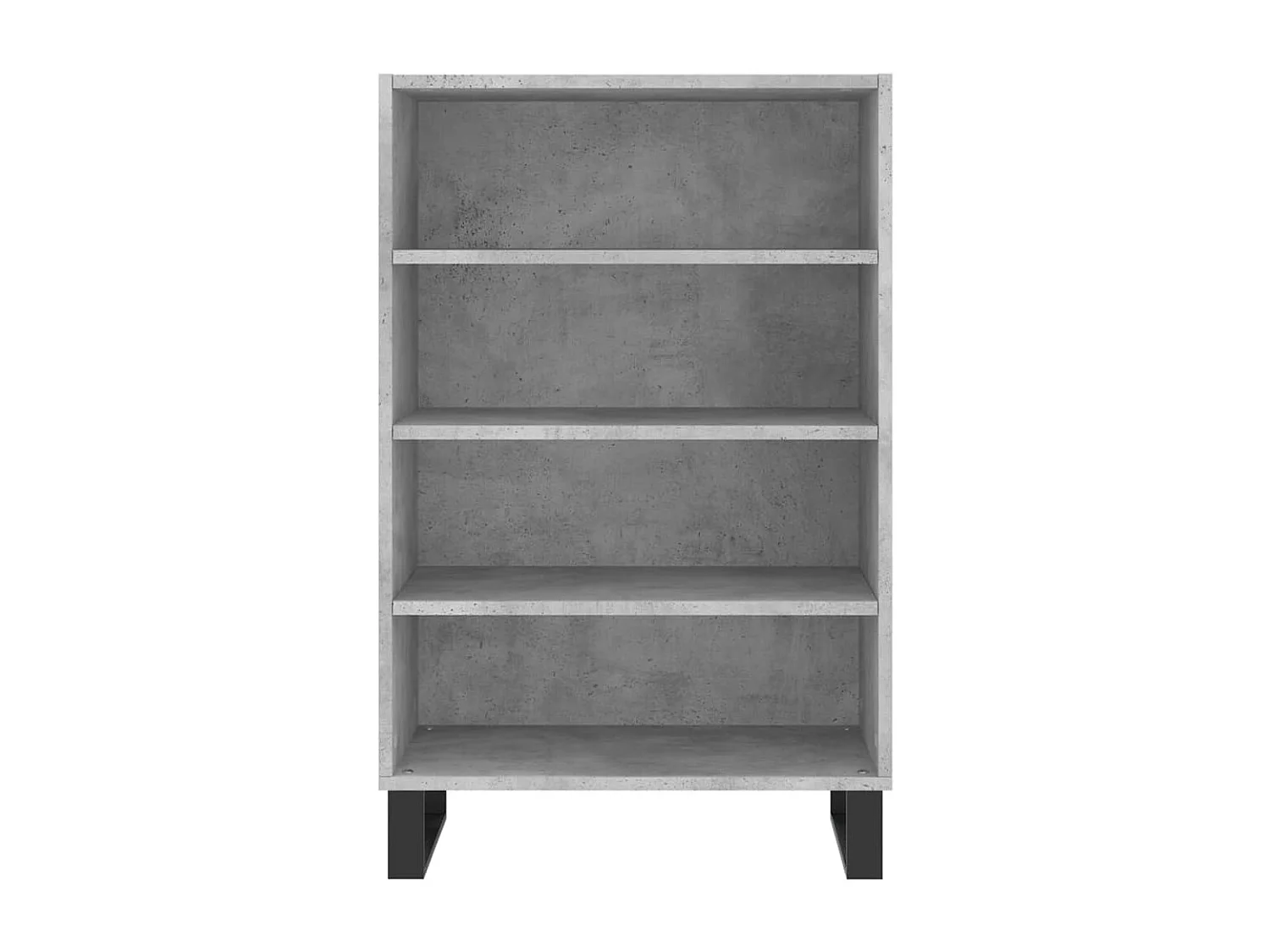 Buffet haut gris béton 57x35x90 cm bois d'ingénierie