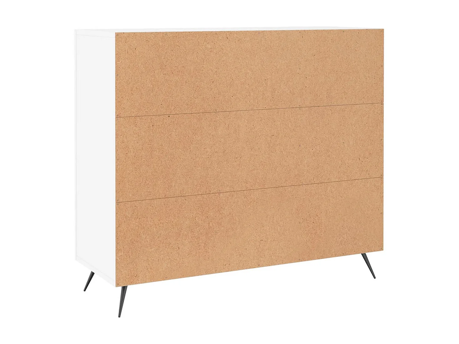 Aparador de madera de ingeniería blanco 90x34x80 cm