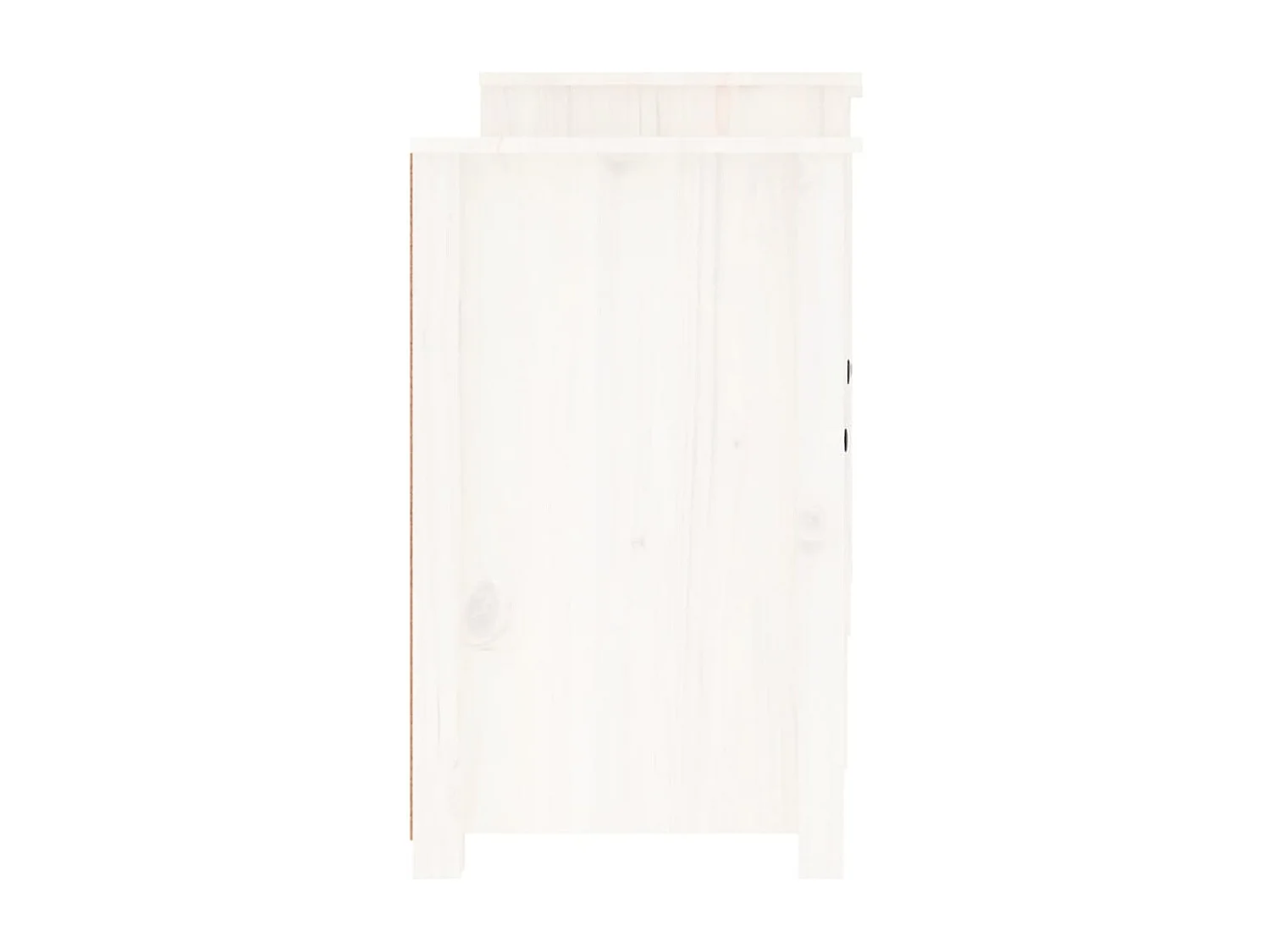 Dressoir 164x37x68 cm massief grenenhout wit