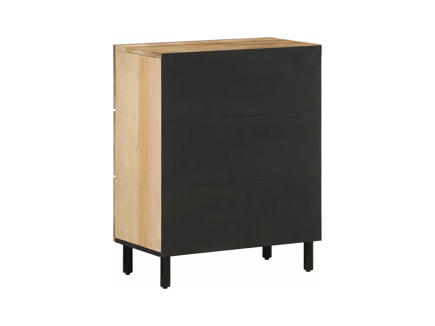 Armoire latérale 60x33x75 cm bois massif de manguier