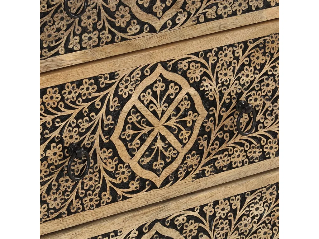 Armoire latérale 60x33x75 cm bois massif de manguier