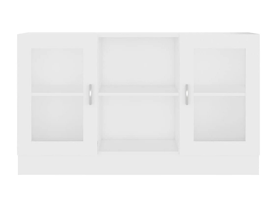 Armário vitrine 120x30,5x70 cm contraplacado branco