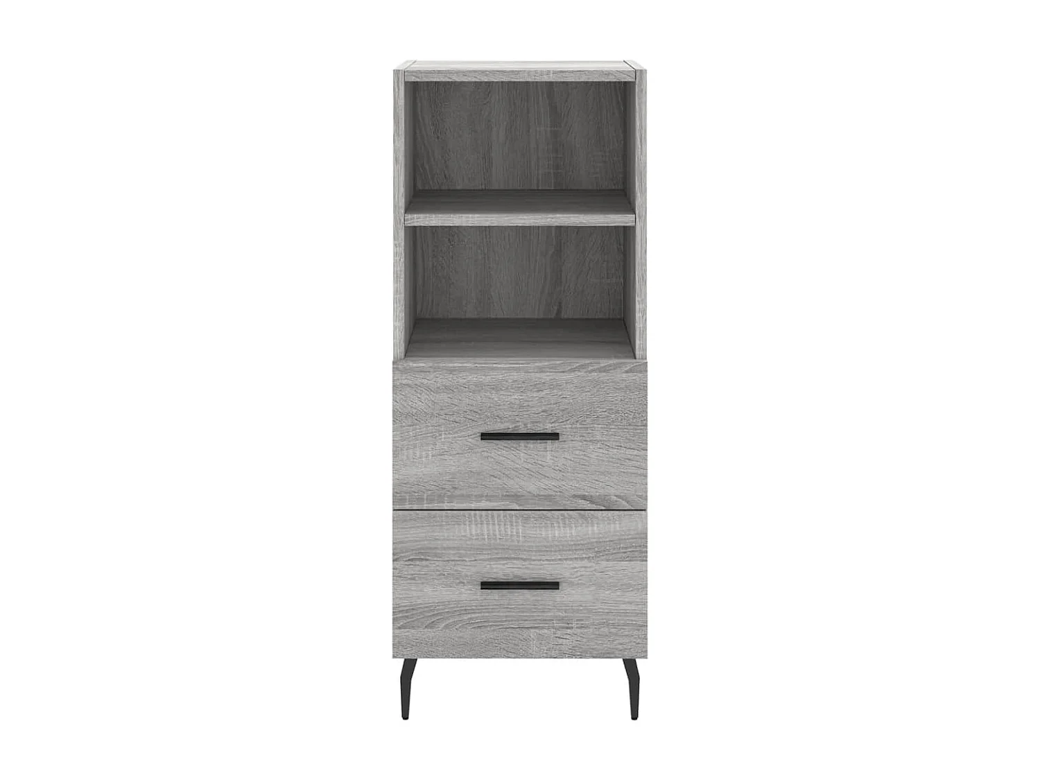 Buffet Sonoma gris 34,5x34x90 cm Bois d'ingénierie