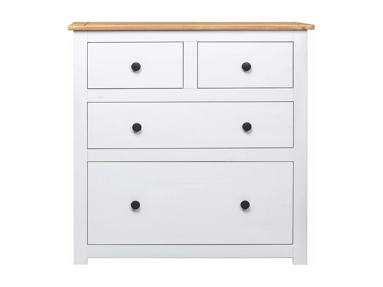 Dressoir Panama Range 80x40x83 cm grenenhout wit