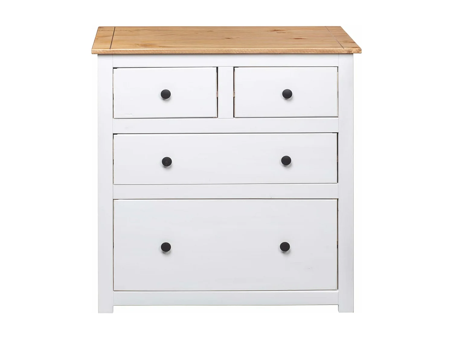 Dressoir Panama Range 80x40x83 cm grenenhout wit