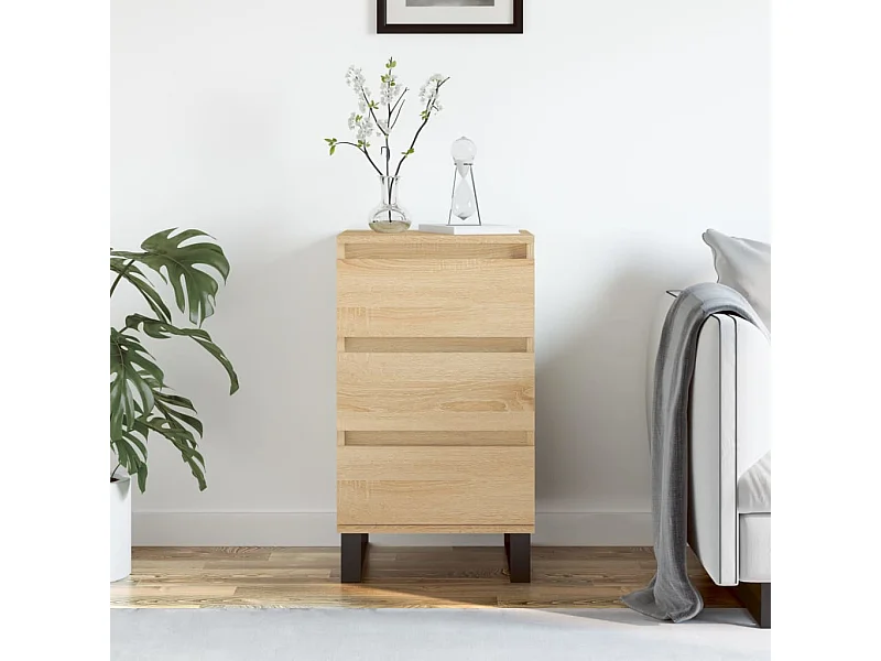 Aparador madera de ingeniería roble Sonoma 40x35x70 cm