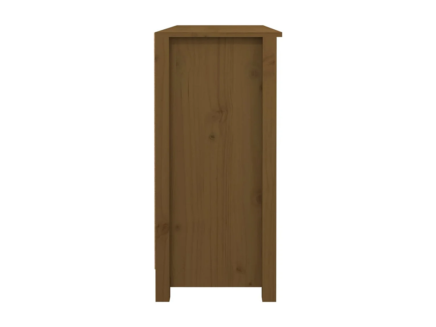 Aparador 100x35x74,5 cm madeira de pinho maciça castanho mel