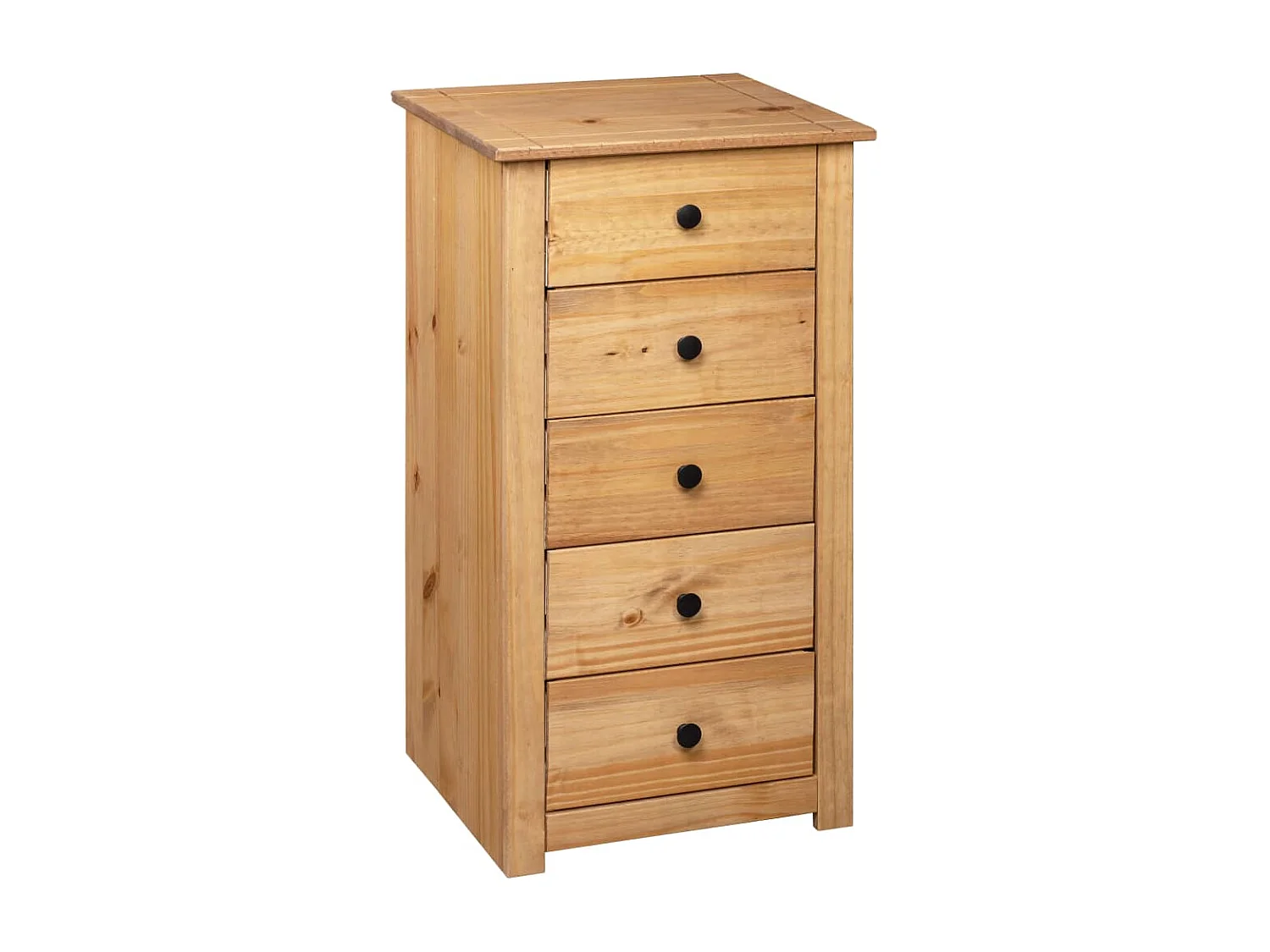 Aparador de madera maciza de pino estilo Panamá 46x40x89 cm