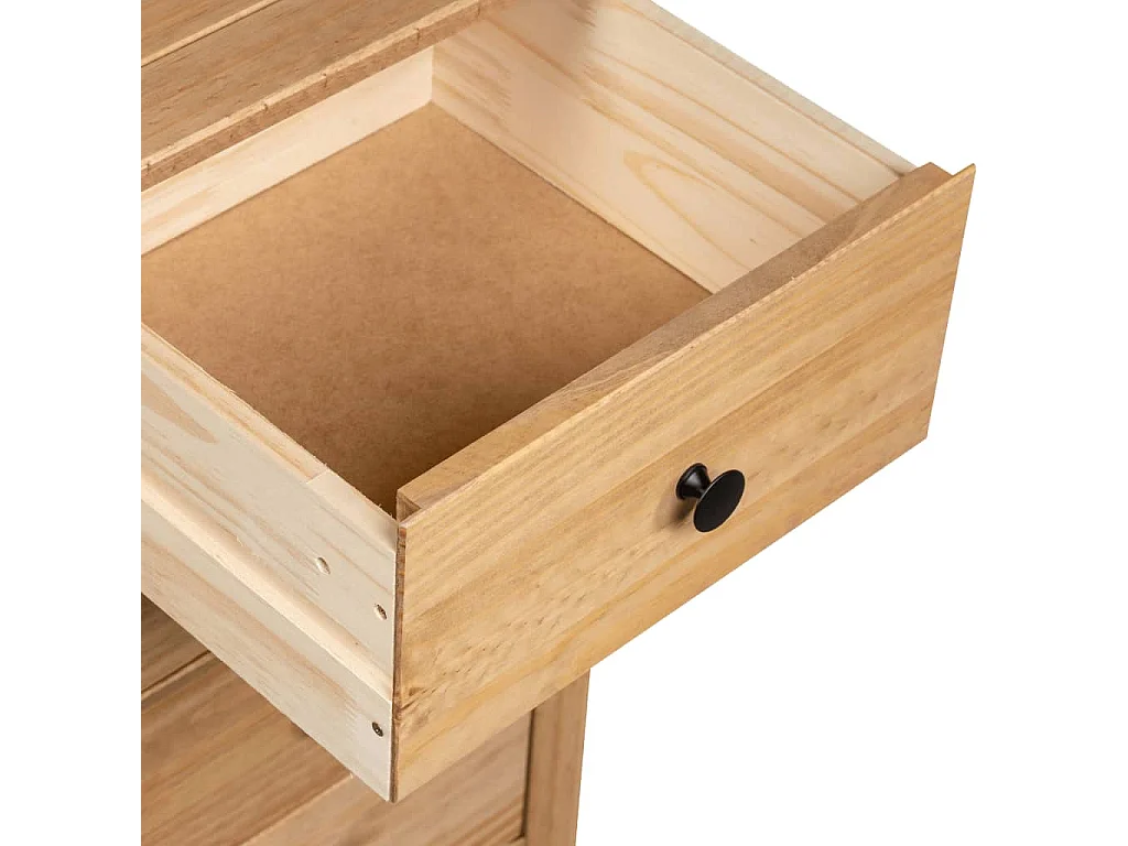 Aparador de madera maciza de pino estilo Panamá 46x40x89 cm