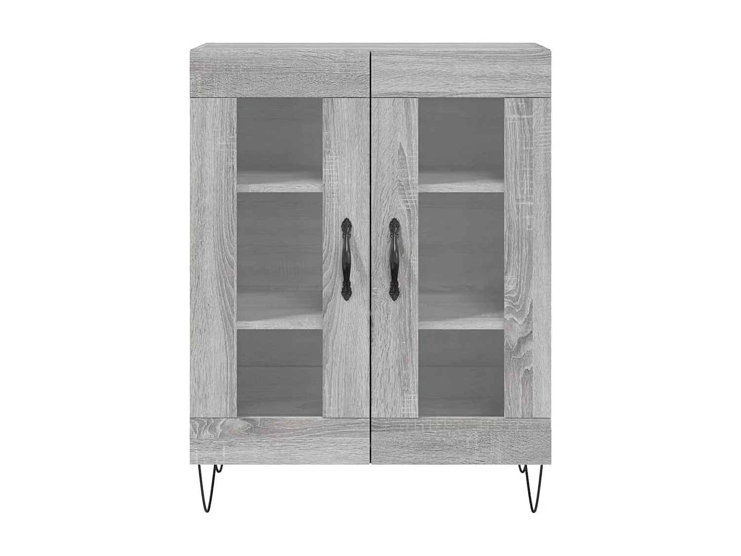 Buffet haut Sonoma gris 69,5x34x180 cm Bois d'ingénierie
