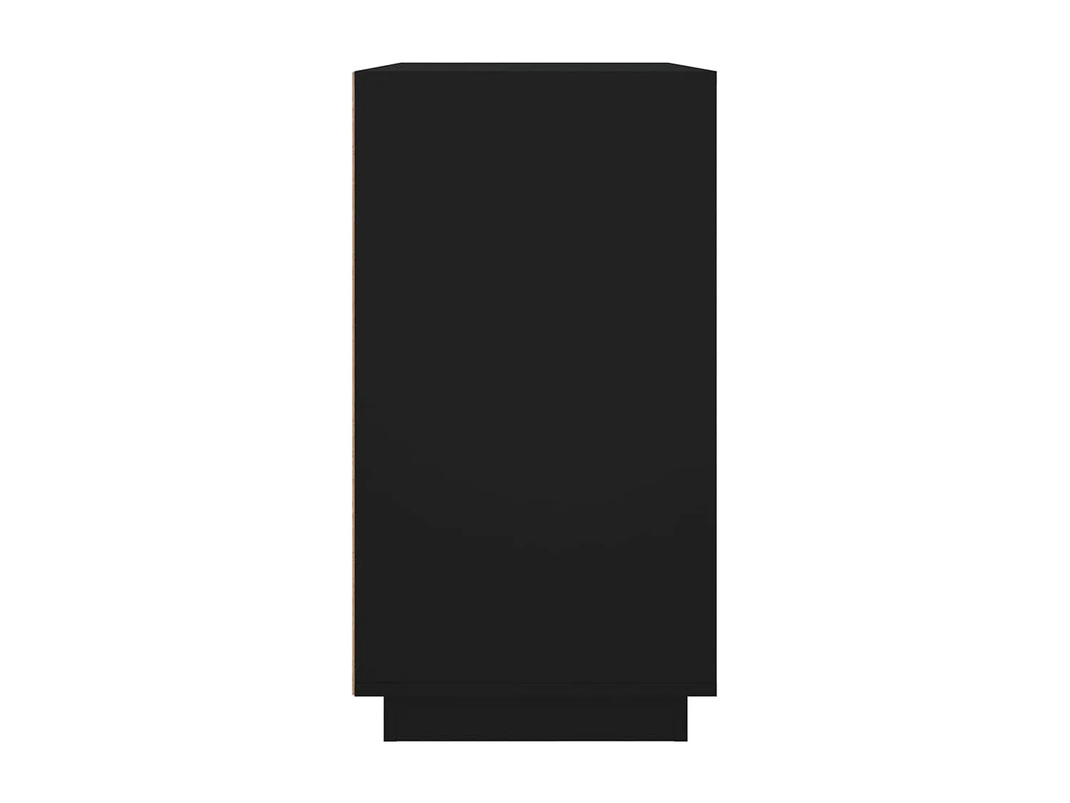 Buffet noir 80x34x75 cm bois d'ingénierie