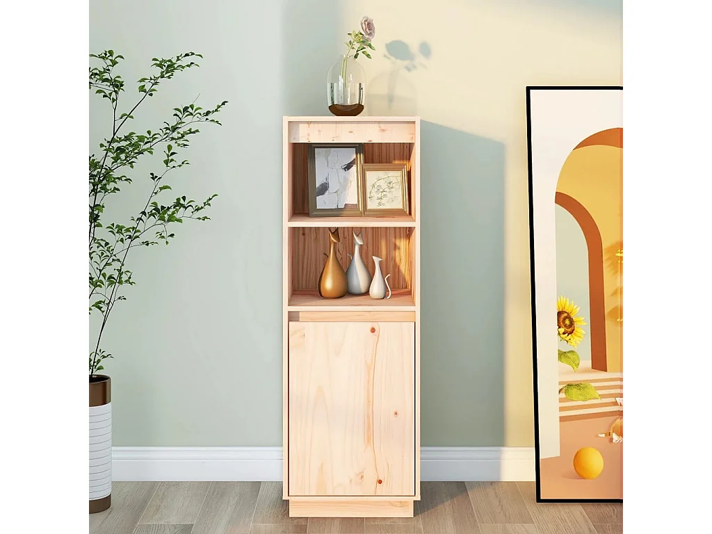 Buffet 37x34x110 cm Bois massif de pin