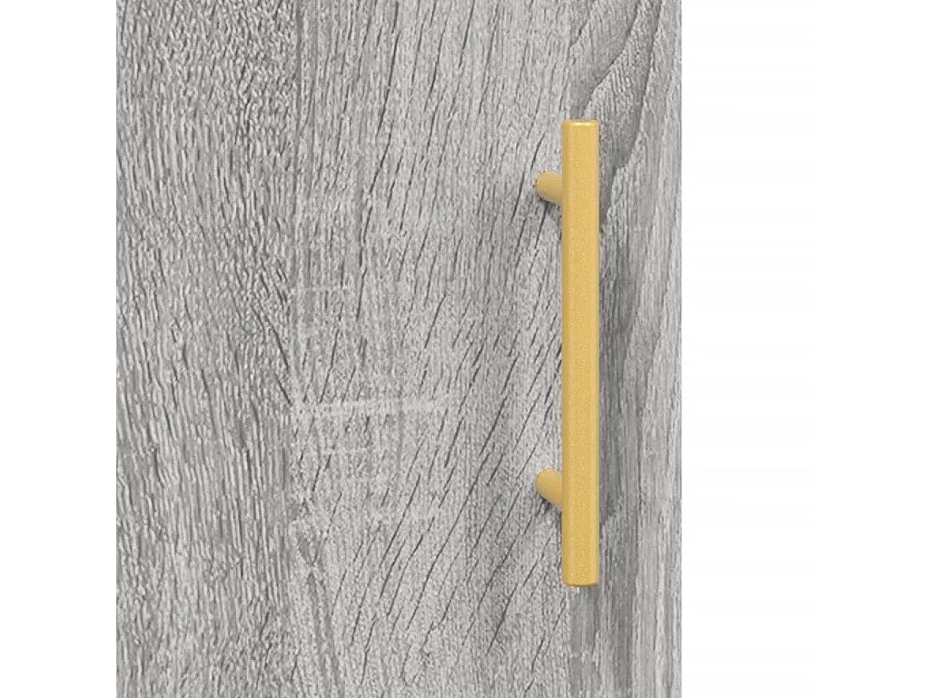 Aparador alto madera contrachapada gris sonoma 69,5x34x180 cm