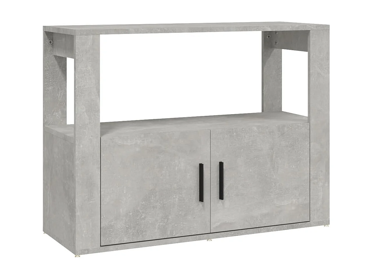 Buffet Gris béton 80x30x60 cm Bois d'ingénierie