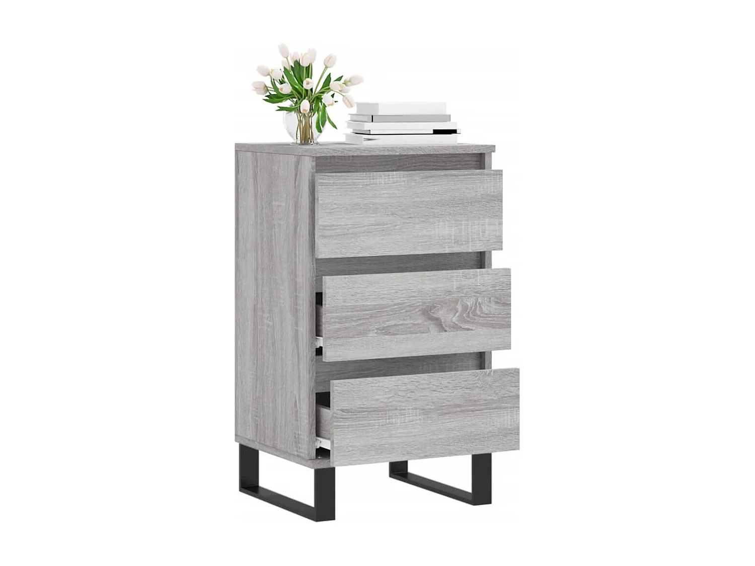 Buffet sonoma gris 40x35x70 cm bois d'ingénierie