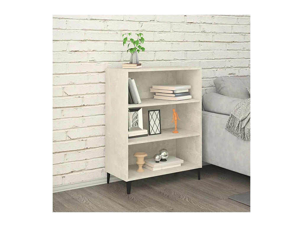 Buffet Gris béton 69,5x32,5x90 cm Bois d'ingénierie