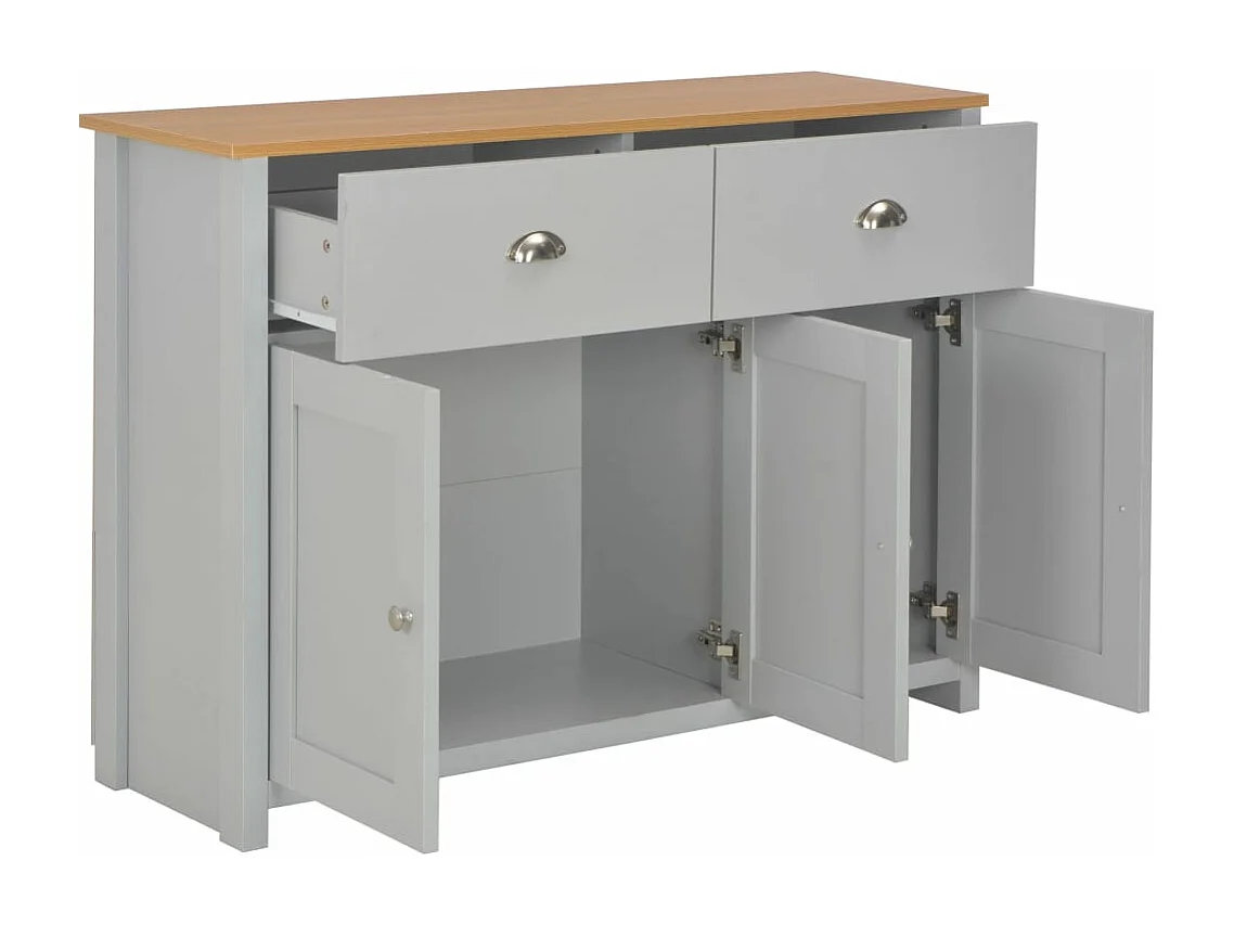 Buffet Gris 112 x 35 x 81 cm