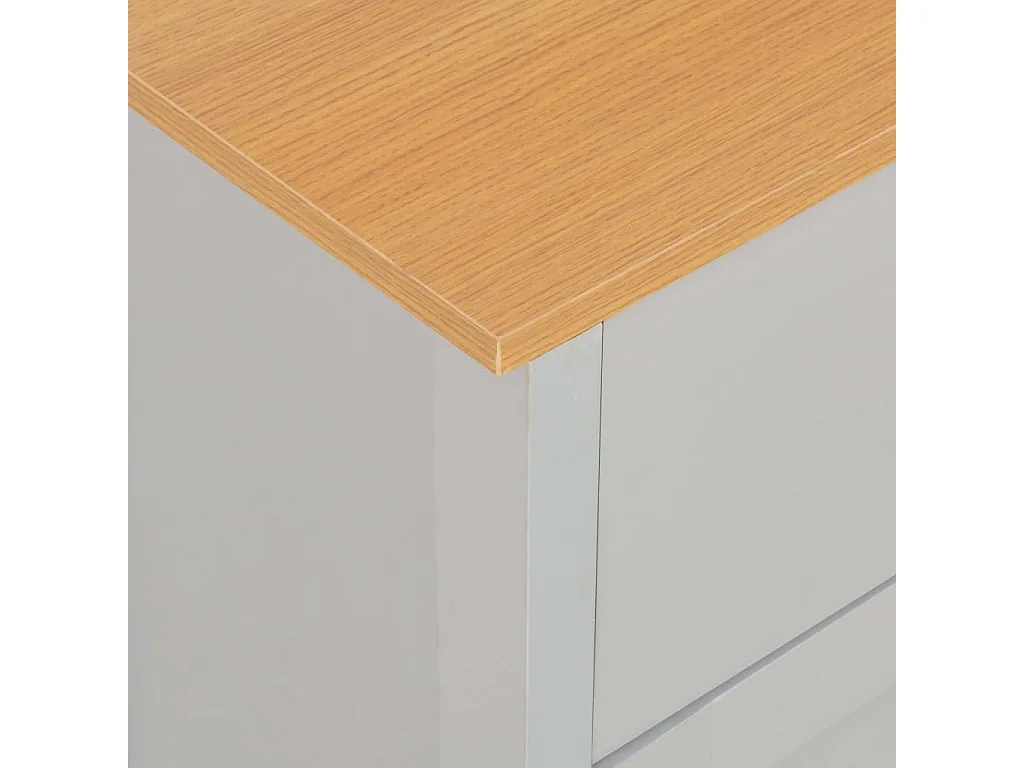 Buffet Gris 112 x 35 x 81 cm