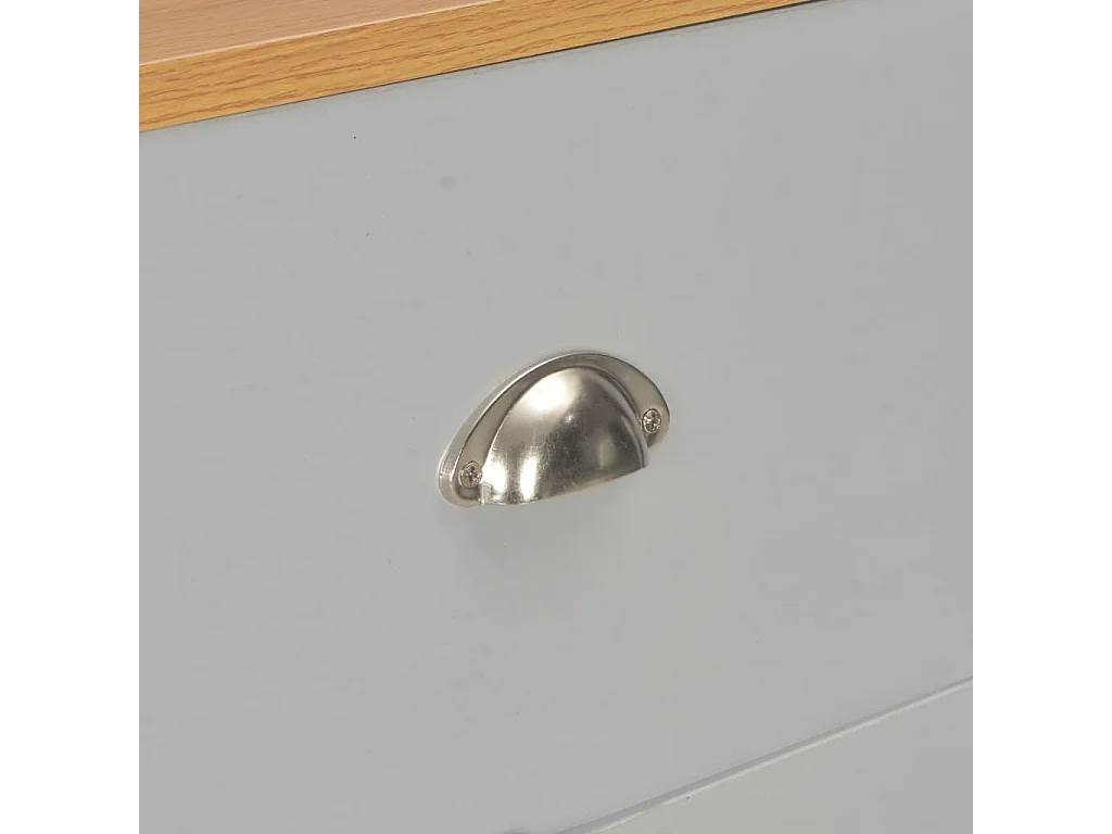 Aparador 112x35x81 cm cinzento