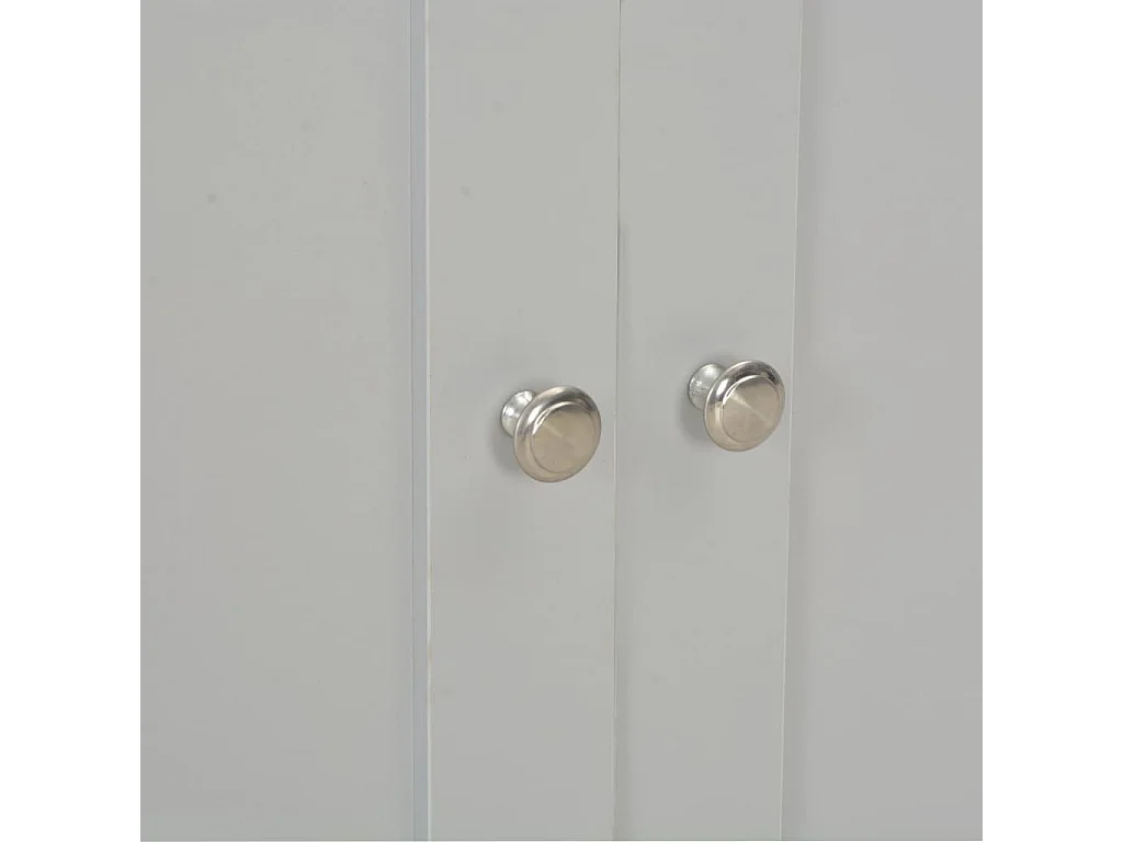 Aparador 112x35x81 cm cinzento