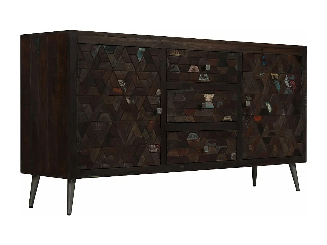 Buffet Bois de récupération solide 160 x 40 x 80 cm