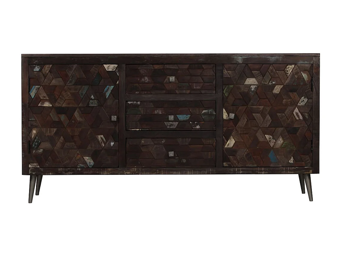 Buffet Bois de récupération solide 160 x 40 x 80 cm