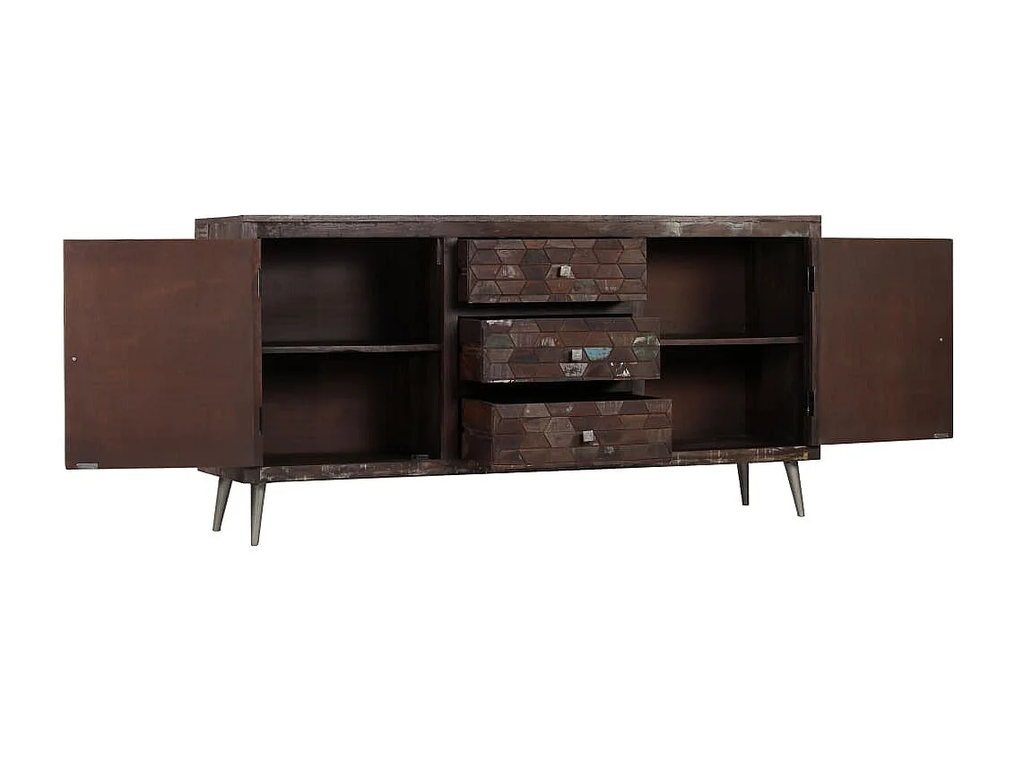 Buffet Bois de récupération solide 160 x 40 x 80 cm