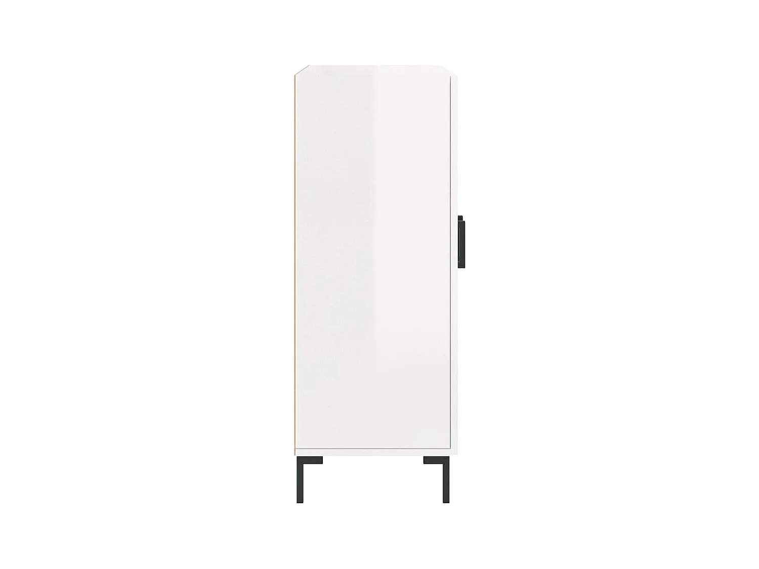 Aparador 69,5x34x90 cm madeira processada branco brilhante