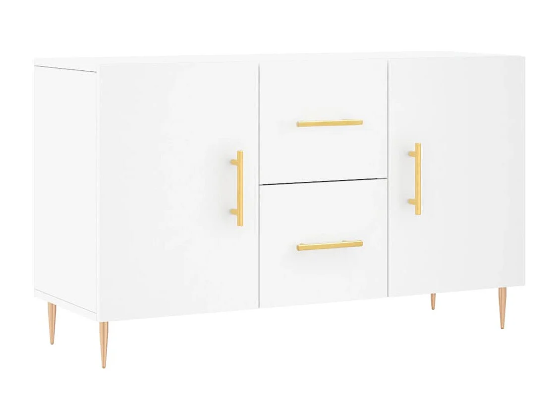 Buffet blanc 100x36x60 cm bois d'ingénierie