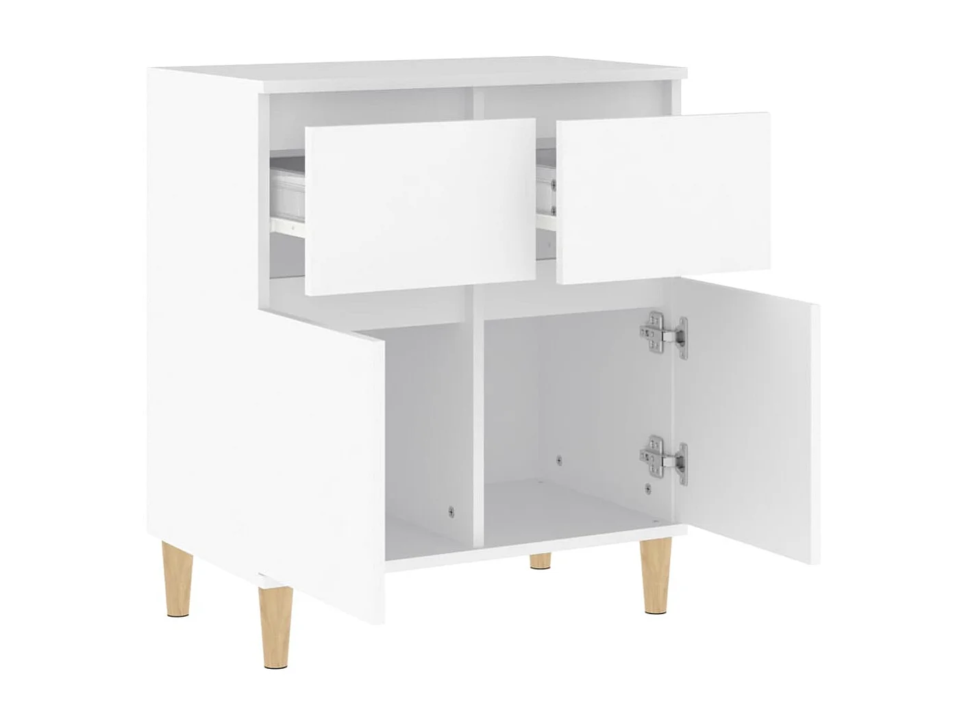 Buffet Blanc 60x35x70 cm Bois d'ingénierie