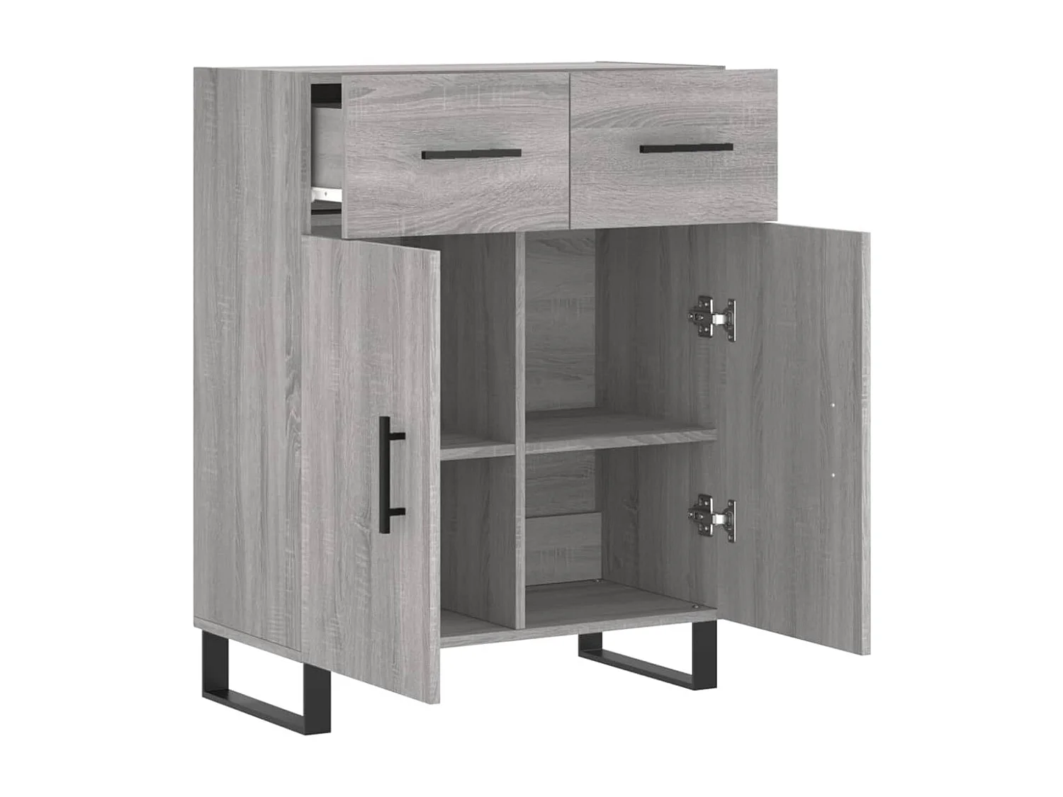 Buffet sonoma gris 69,5x34x90 cm bois d'ingénierie