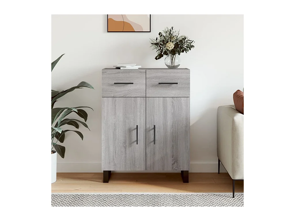Buffet sonoma gris 69,5x34x90 cm bois d'ingénierie
