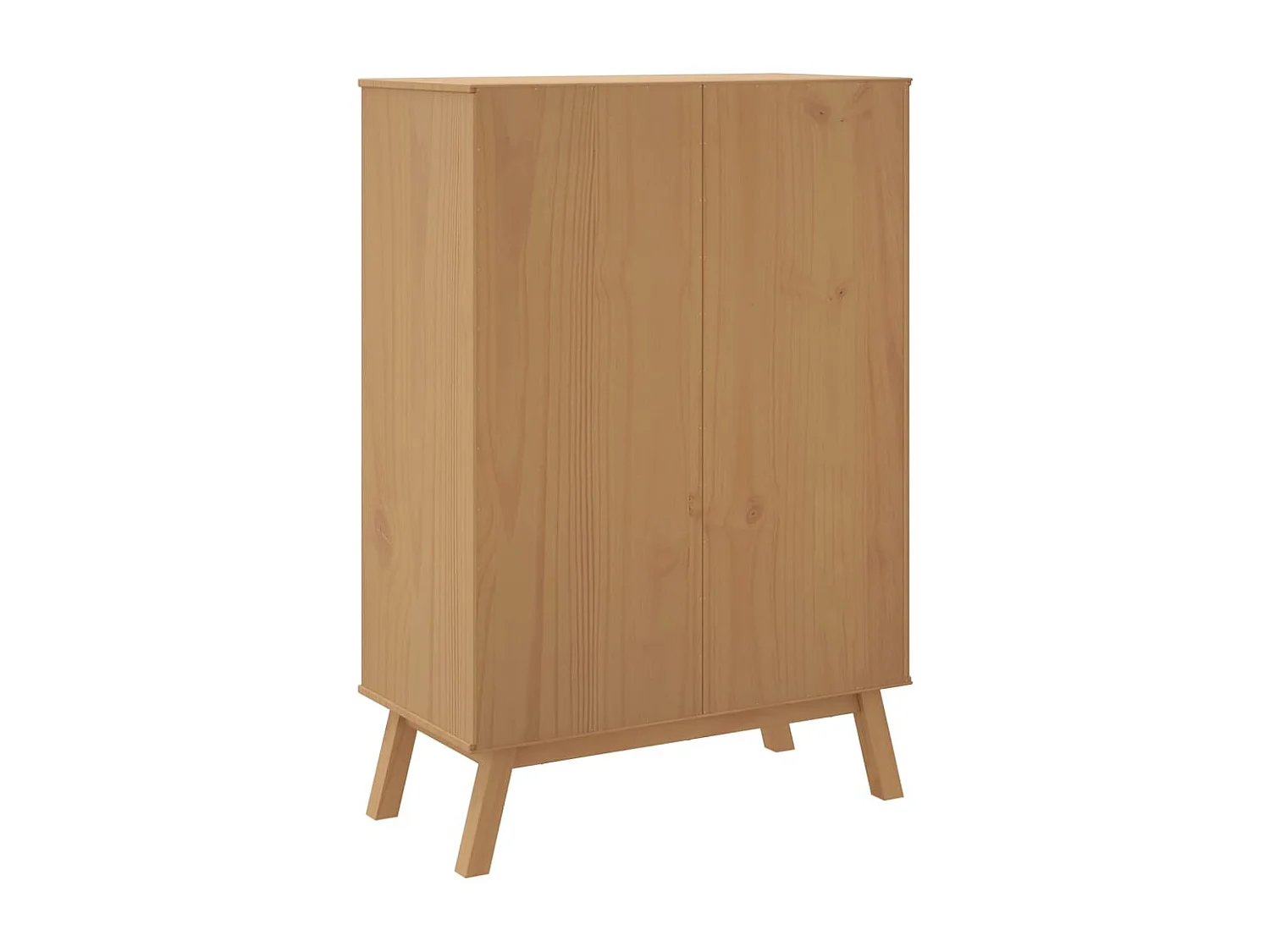 Buffet haut OLDEN marron 85x43x125 cm bois massif de pin