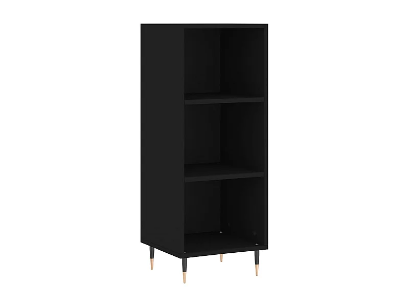 Buffet noir 34,5x32,5x90 cm bois d'ingénierie