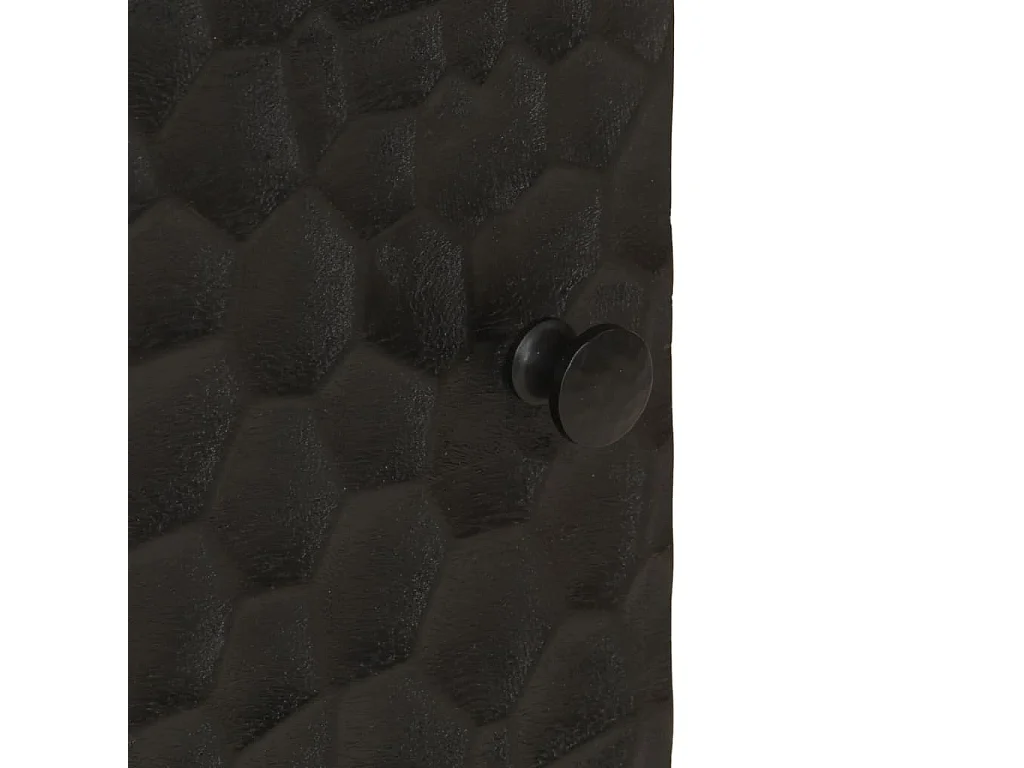 Buffet noir 40x33x110 cm bois de manguier massif