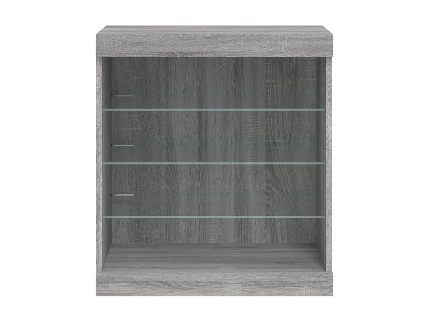 Aparador con luces LED gris Sonoma 60,5x37x67 cm