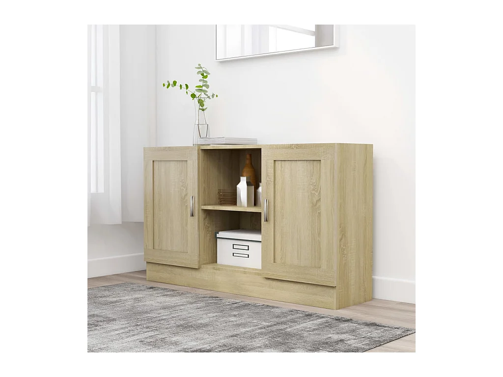 Buffet Chêne sonoma 120x30,5x70 cm Aggloméré