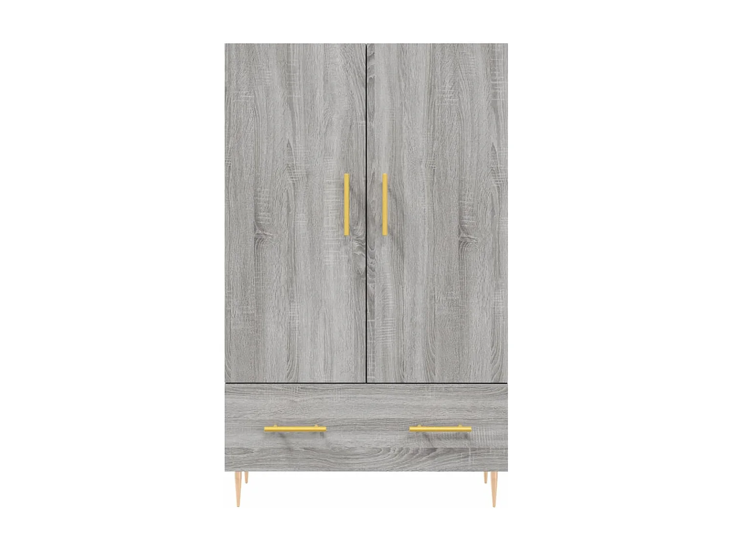 Buffet haut sonoma gris 69,5x31x115 cm bois d'ingénierie