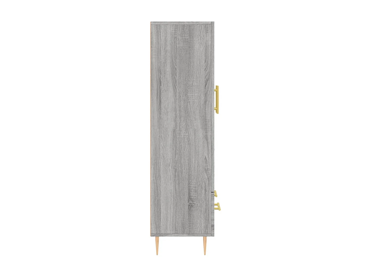 Buffet haut sonoma gris 69,5x31x115 cm bois d'ingénierie