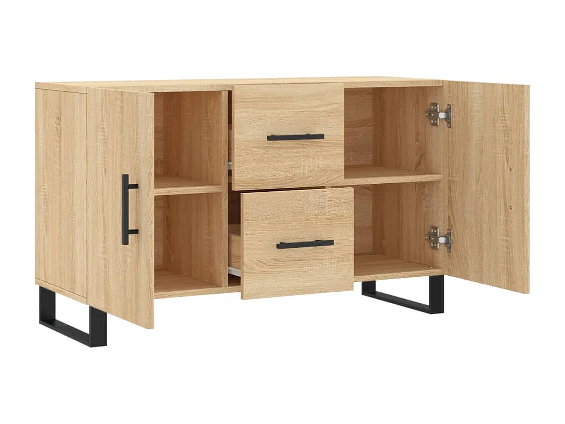 Buffet chêne sonoma 100x36x60 cm bois d'ingénierie