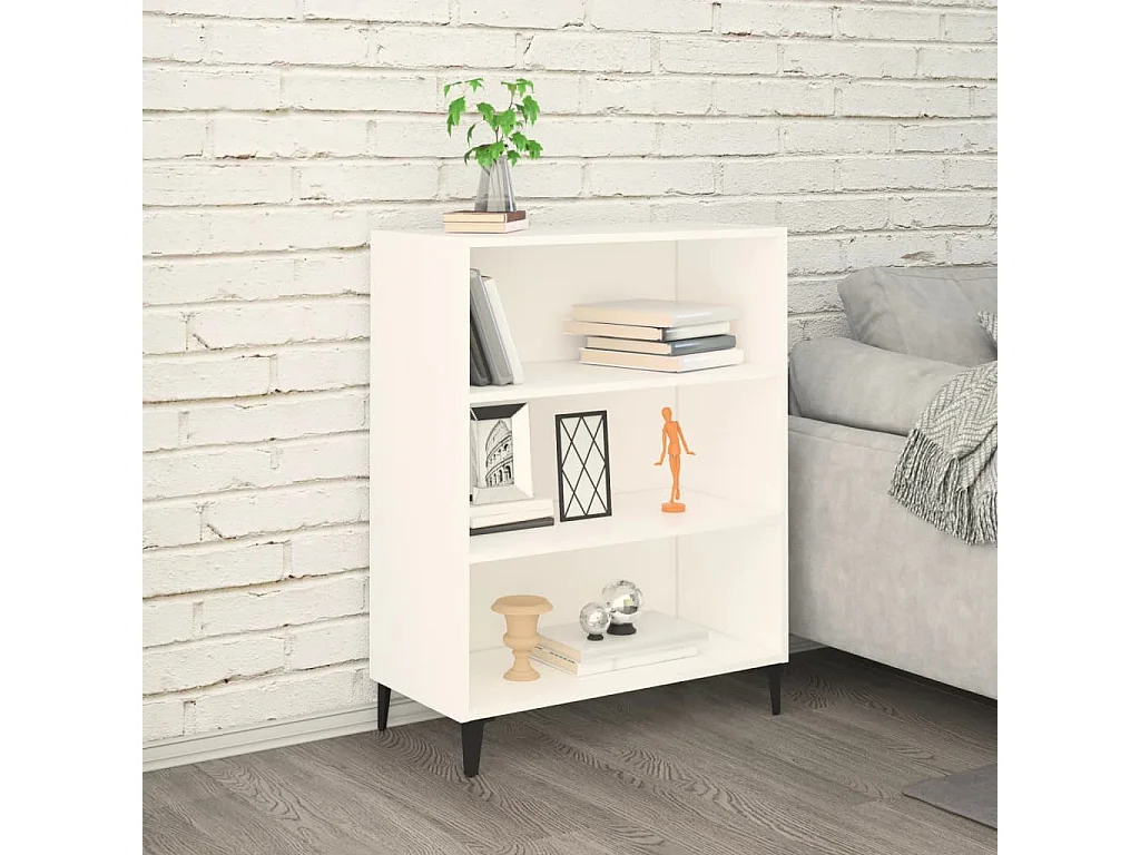 Buffet Blanc 69,5x32,5x90 cm Bois d'ingénierie