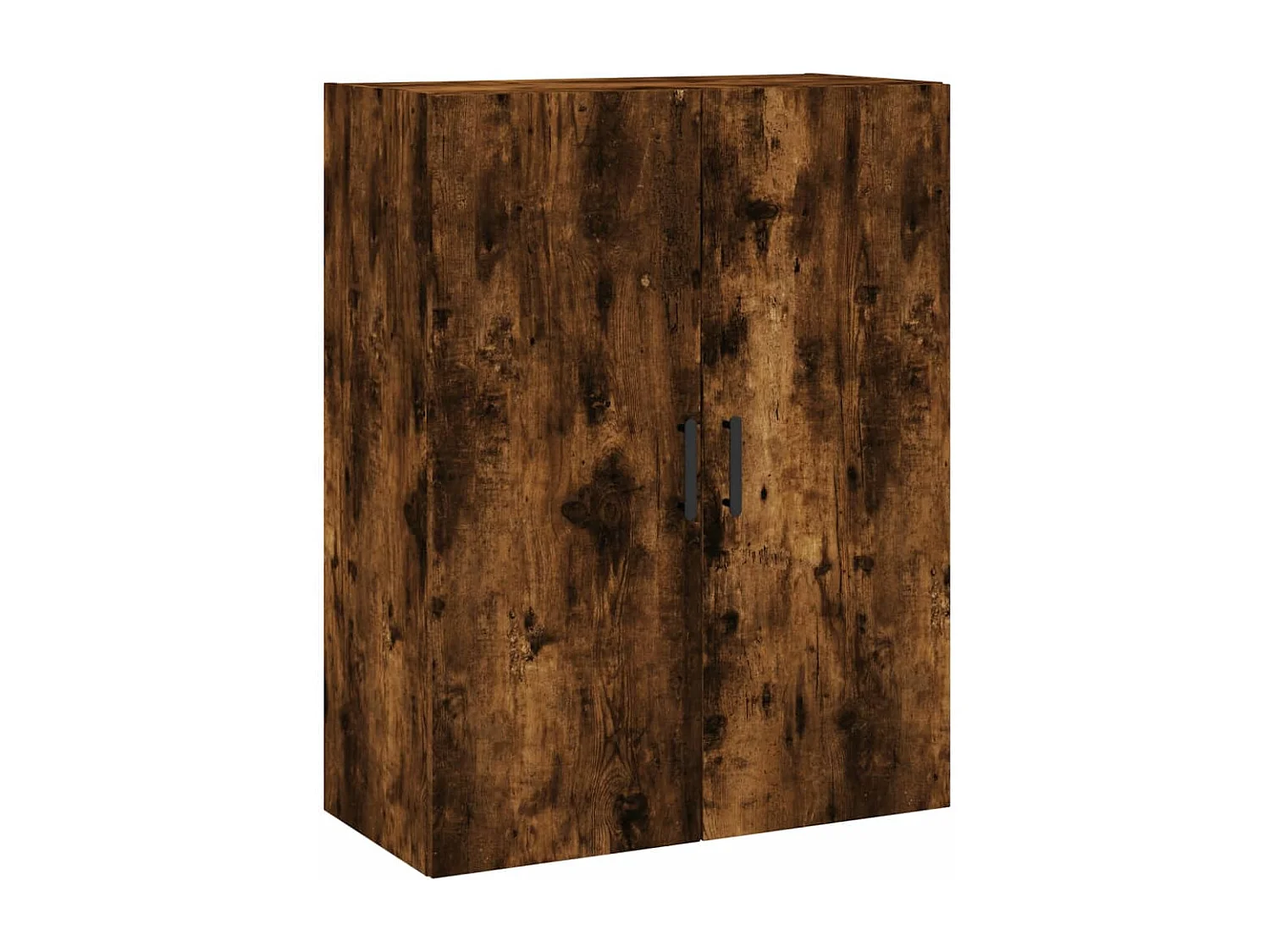 Aparador alto madera contrachapada roble ahumado 69,5x34x180 cm