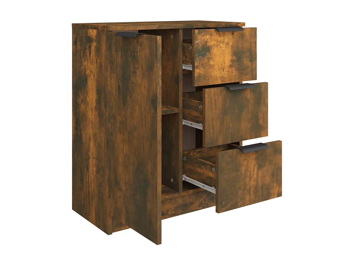 Buffet Chêne fumé 60x30x70 cm Bois d'ingénierie