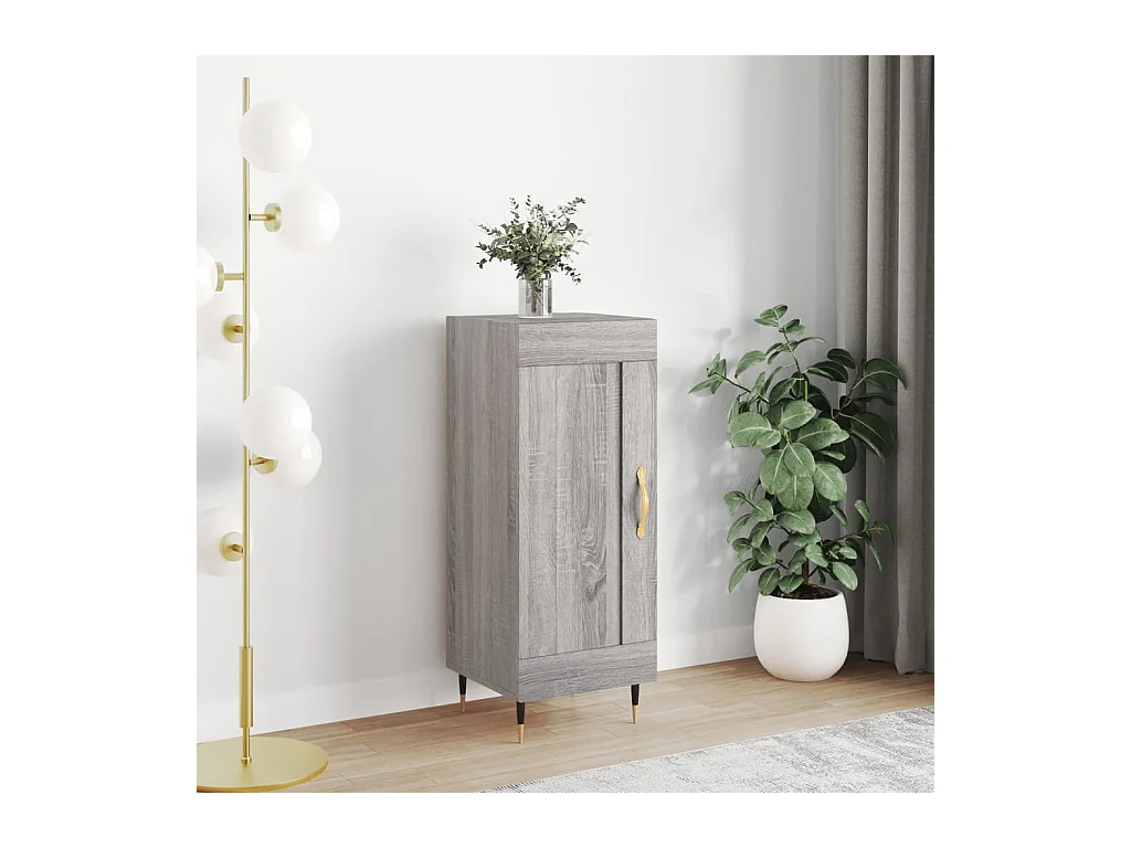 Buffet Sonoma gris 34,5x34x90 cm Bois d'ingénierie