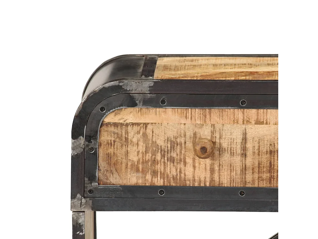 Buffet 120 x 30 x 75 cm Bois de manguier massif