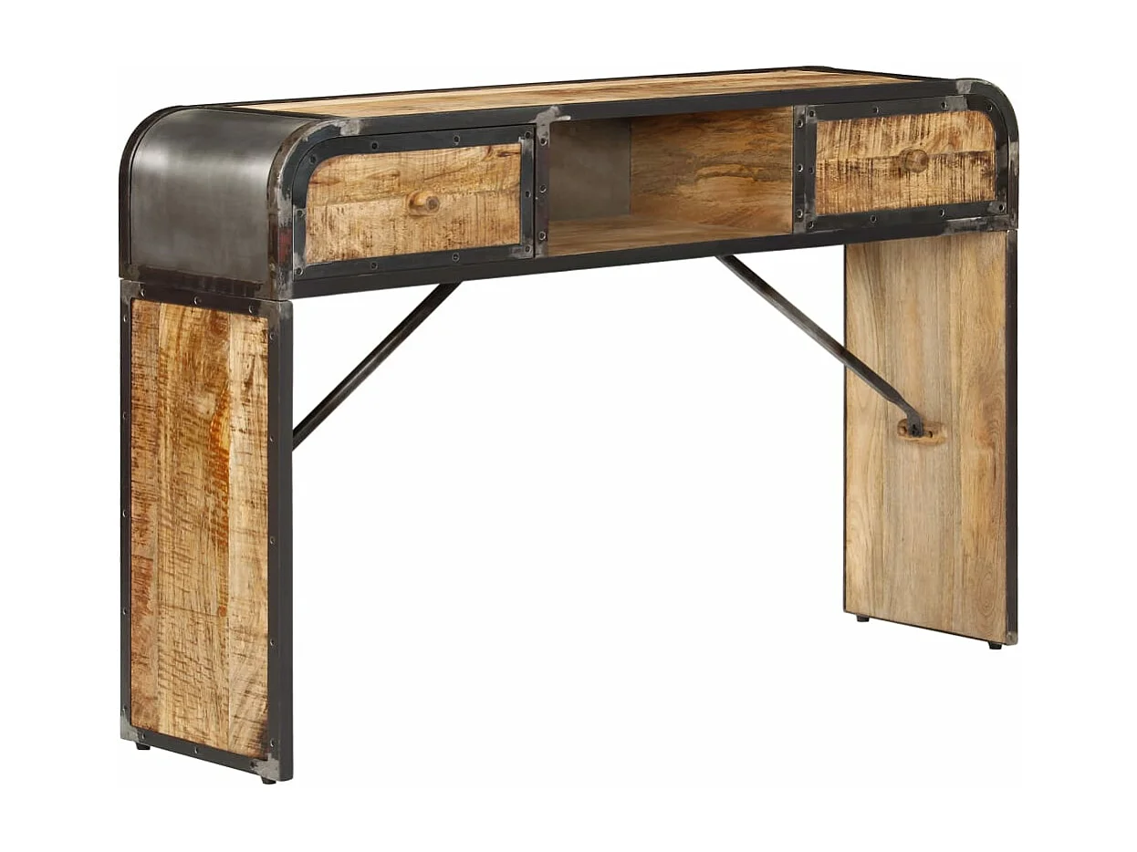 Buffet 120 x 30 x 75 cm Bois de manguier massif