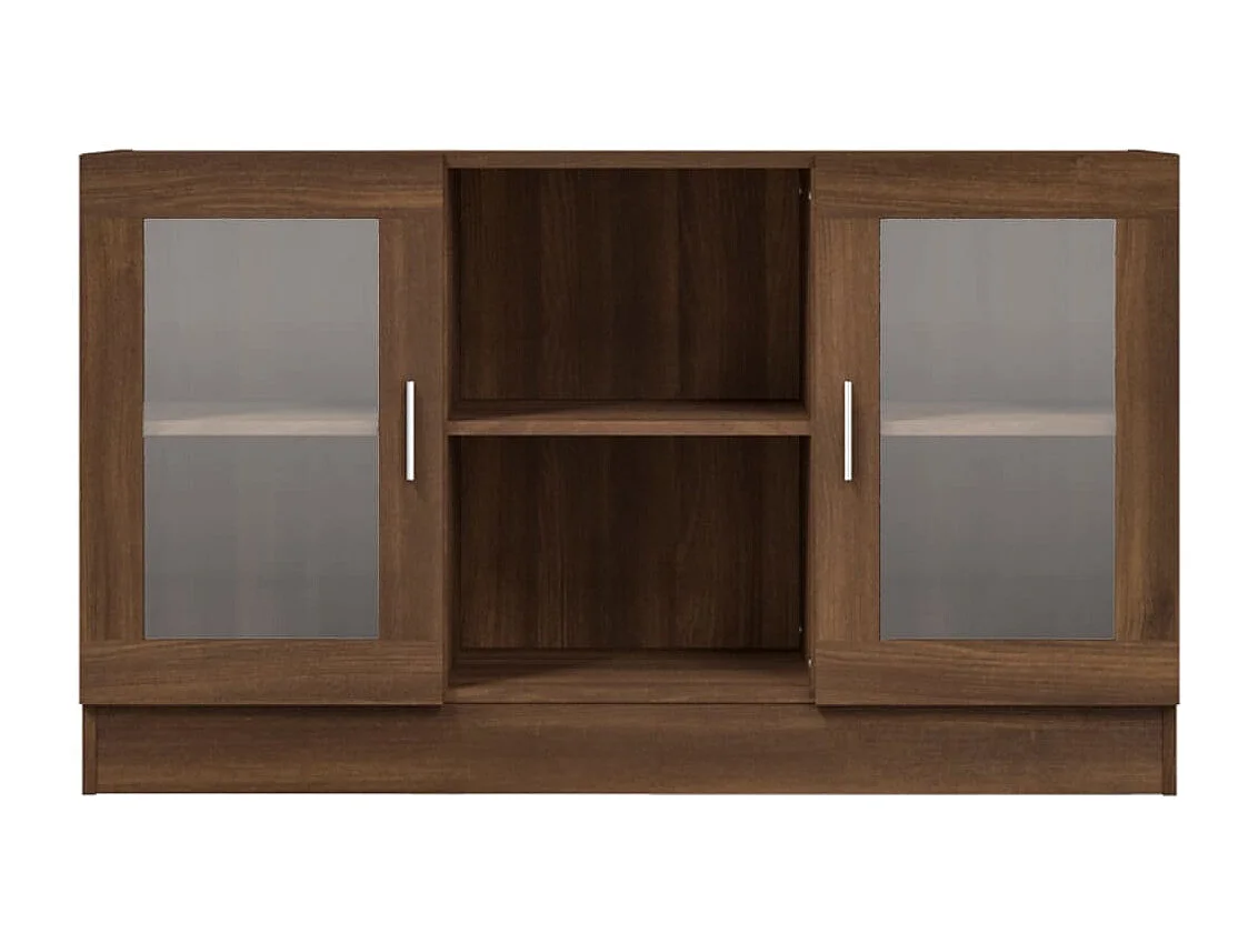 Armoire à vitrine Chêne marron 120x30,5x70 cm Bois d'ingénierie