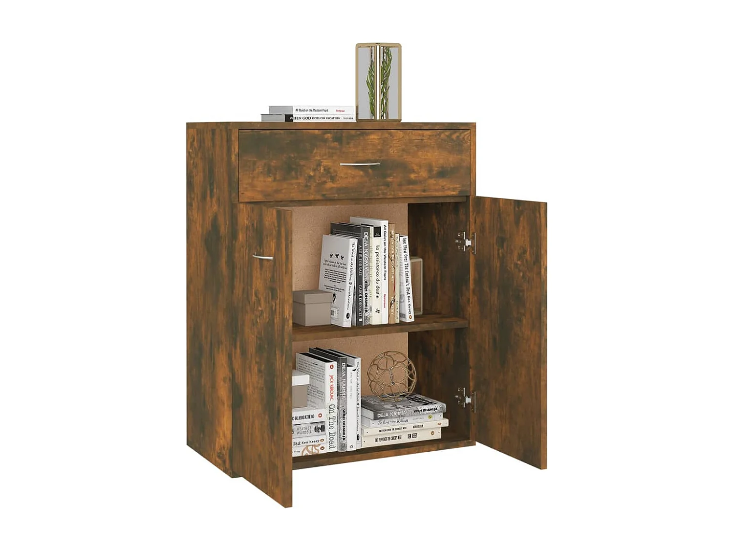 Buffet Chêne fumé 60x30x75 cm Bois d'ingénierie