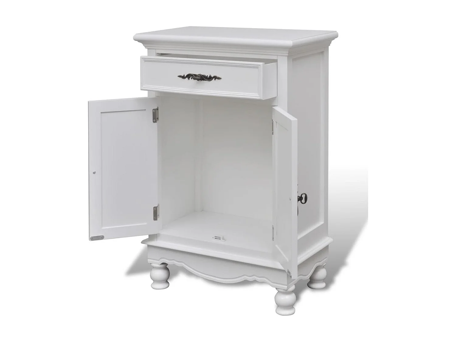 Armoire avec 2 portes et 1 tiroir Bois Blanc